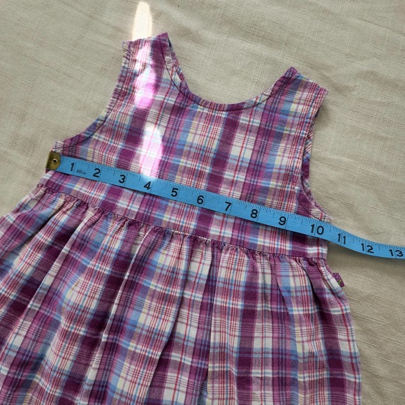 Vintage McKids Plaid Floral Embroidered Dress 24 months - Picture 5 of 10
